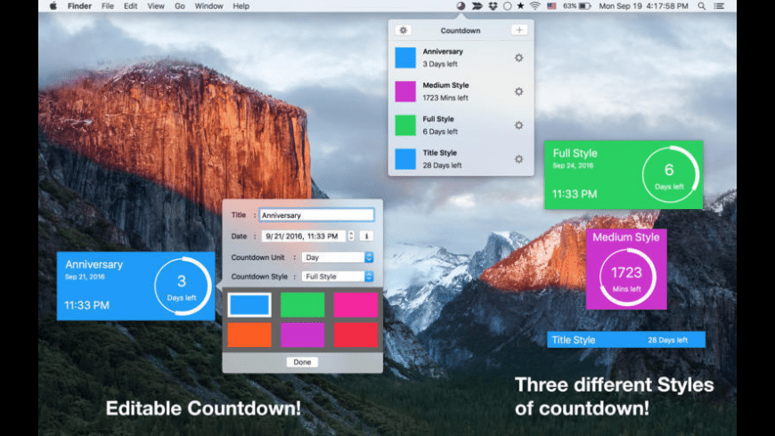 Countdown Timer Download Free Mac